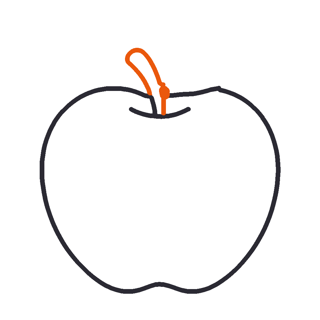 Smiley Apple, step 2