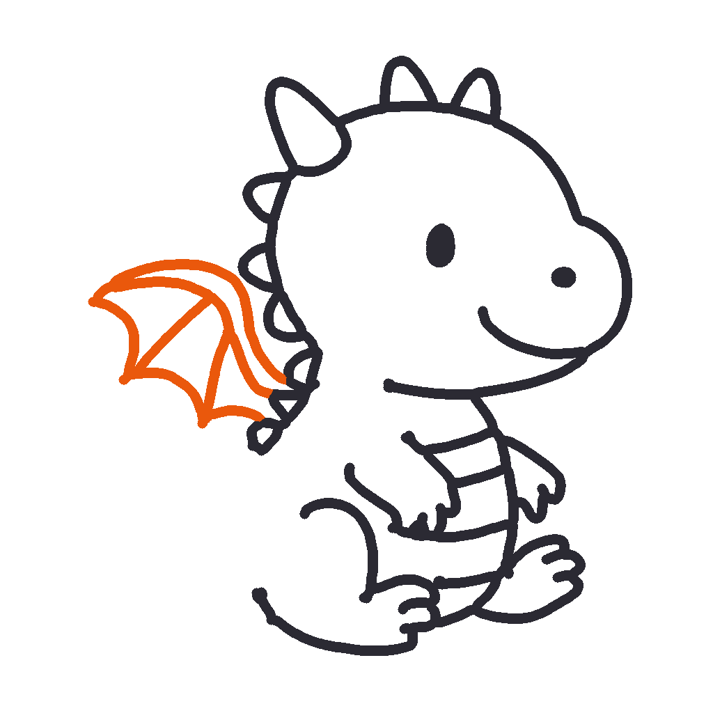 Baby Dragon, step 8