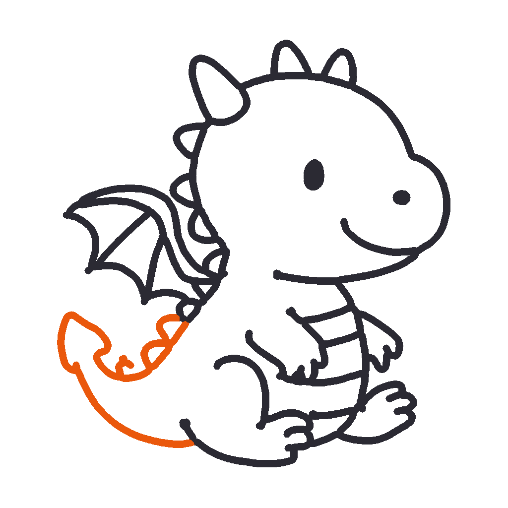 Baby Dragon, step 9