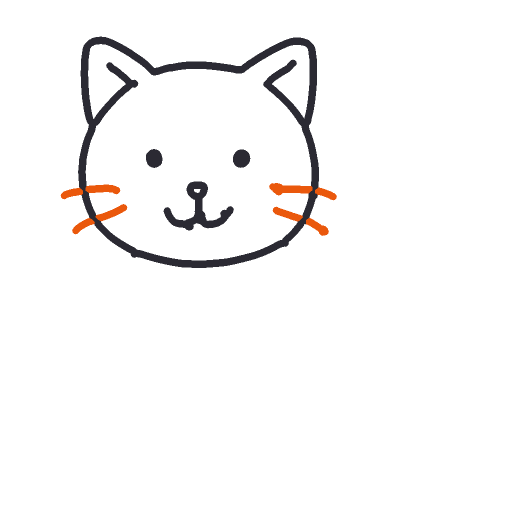 Sitting Cat, step 3