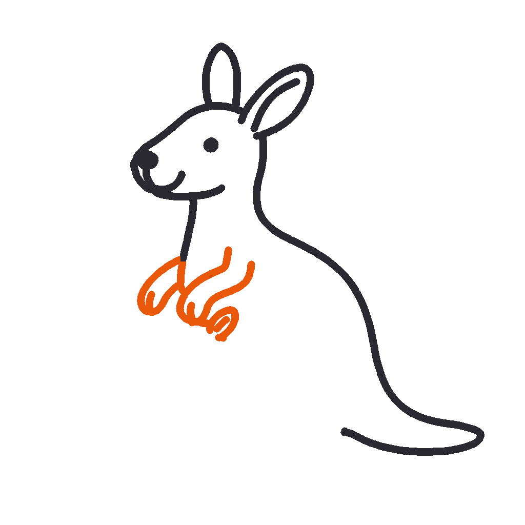 Kangaroo and Joey, step 5
