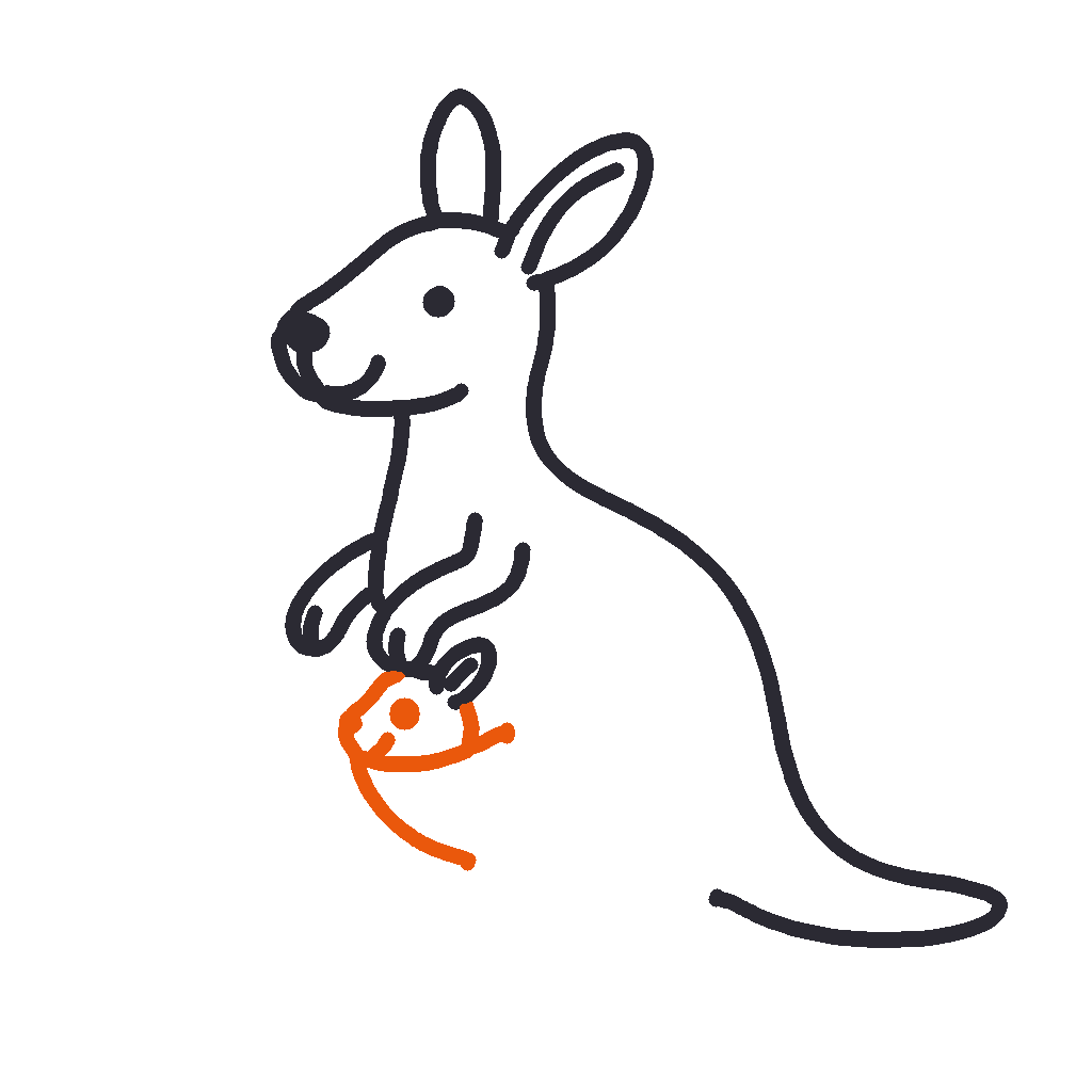Kangaroo and Joey, step 6