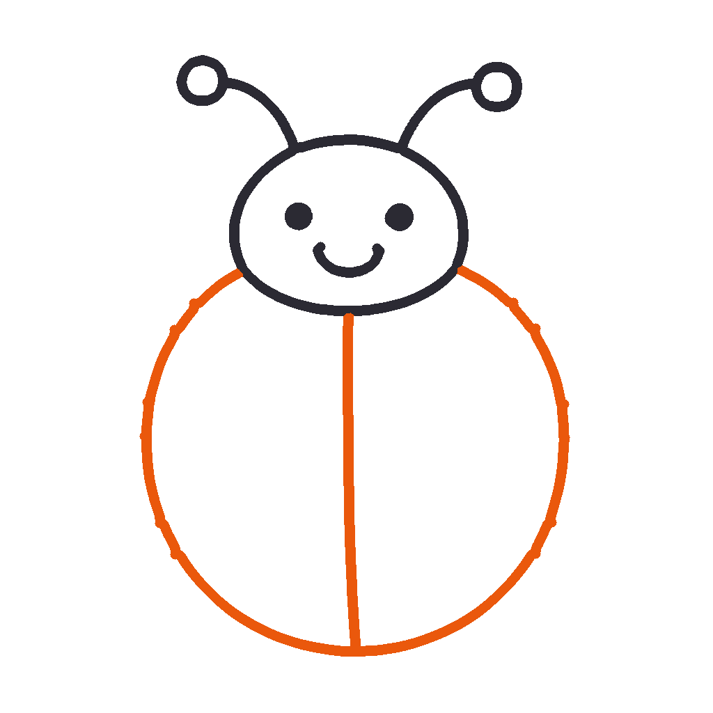 Smiley Ladybug, step 4