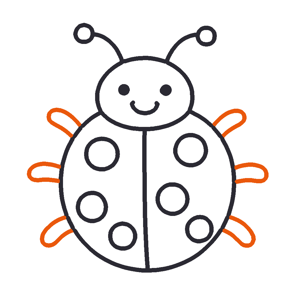 Smiley Ladybug, step 6