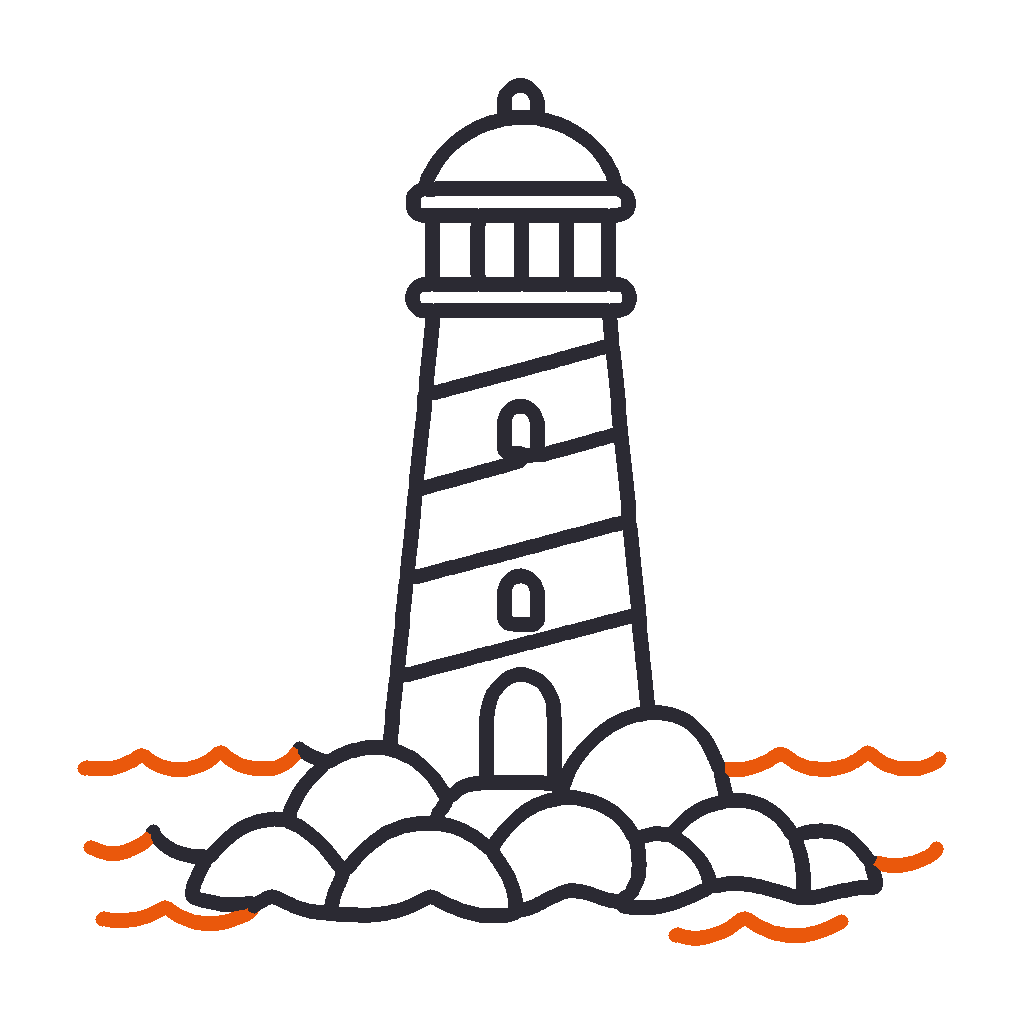 Lighthouse, step 8