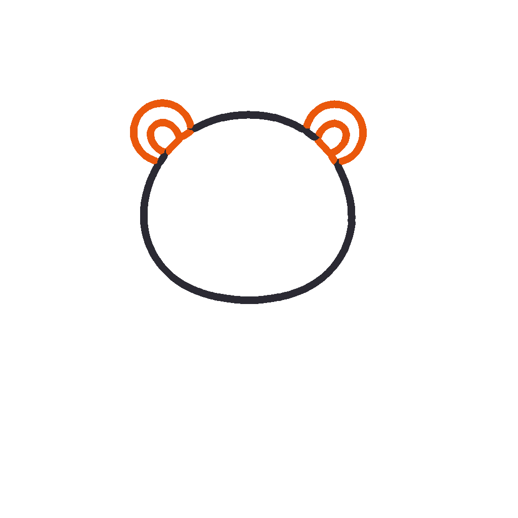 Friendly Lion, step 2