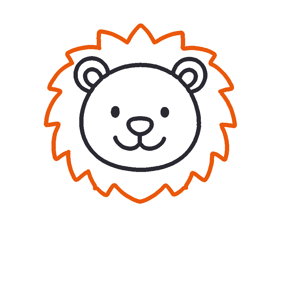 Friendly Lion, step 4