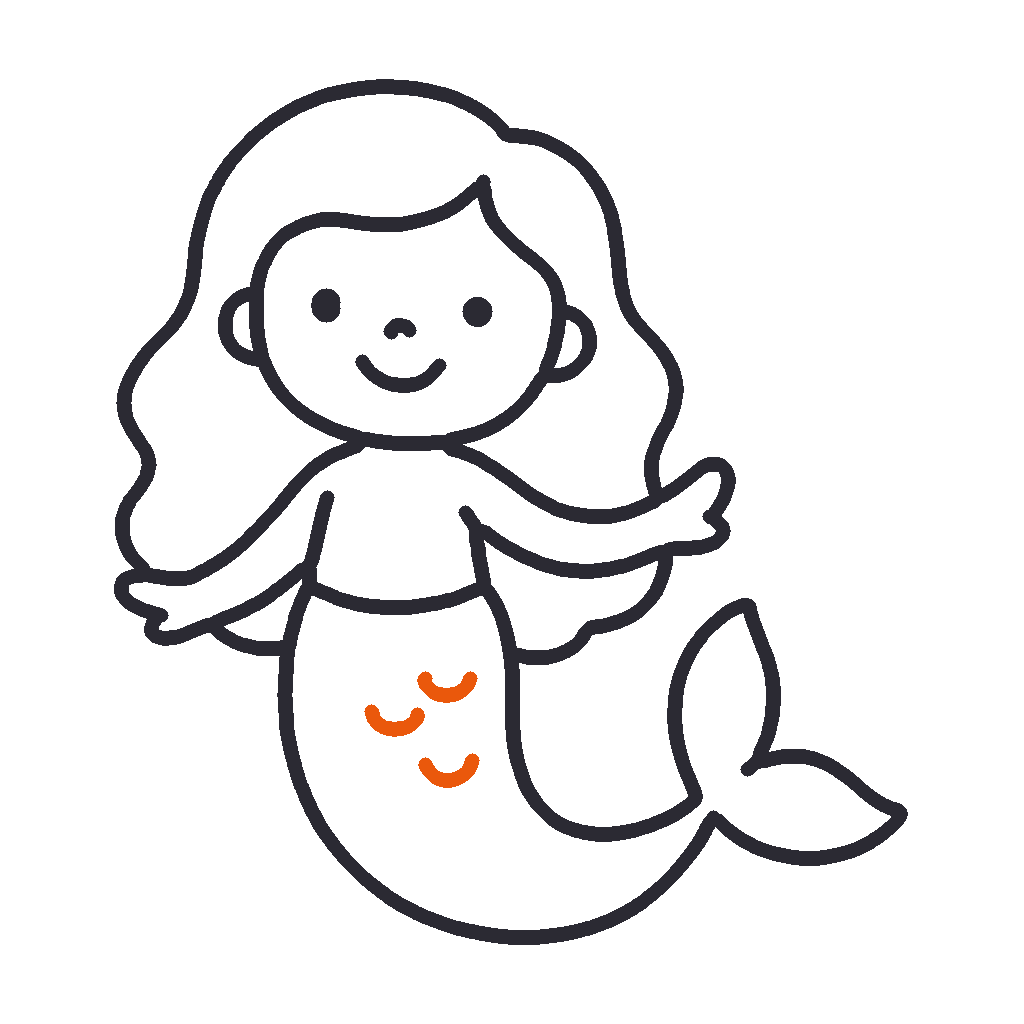 Little Mermaid, step 6