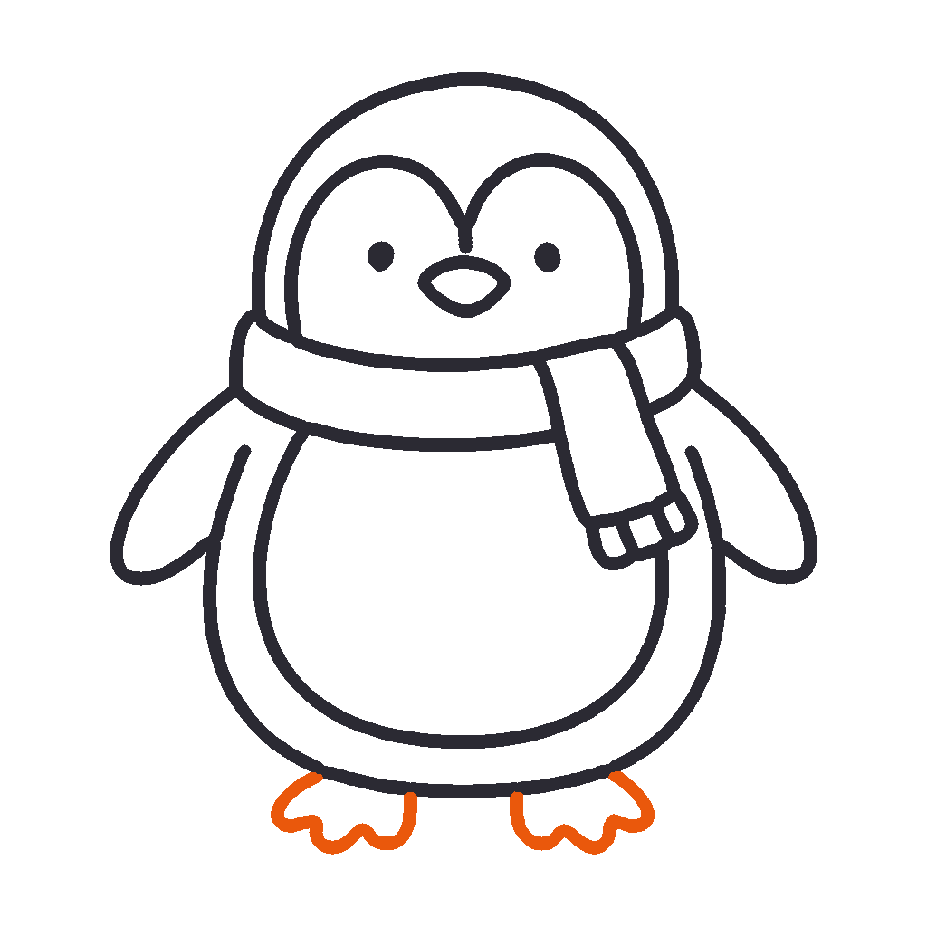 Cosy Penguin, step 7