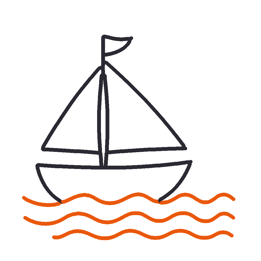 Sailboat, step 6