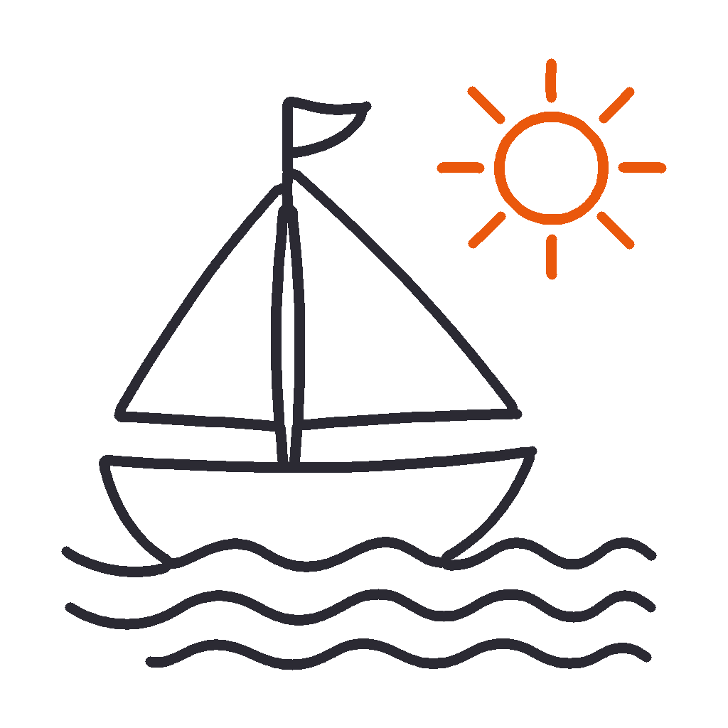 Sailboat, step 7