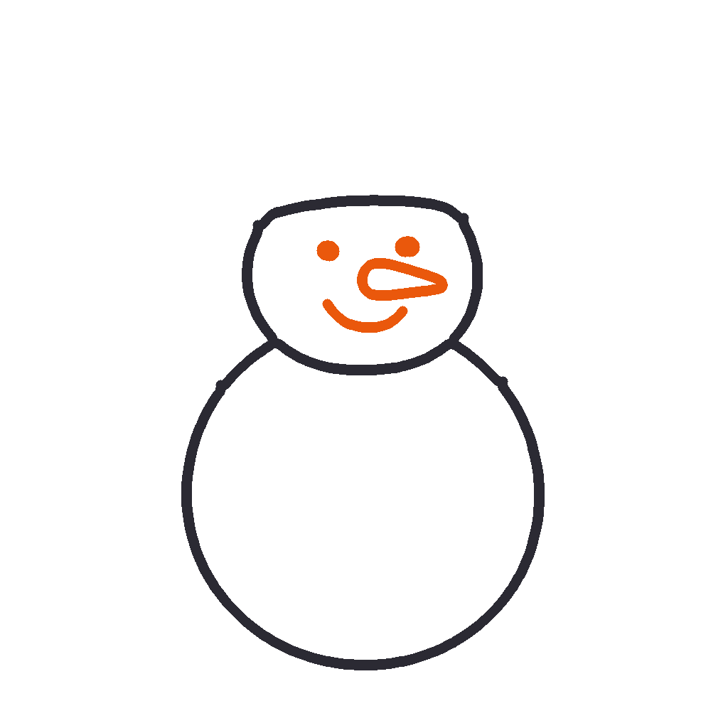 Snowman, step 3