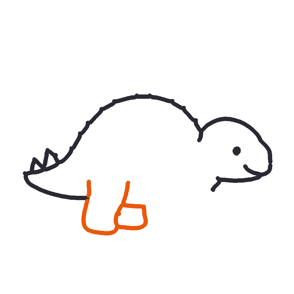 Stegosaurus, step 5