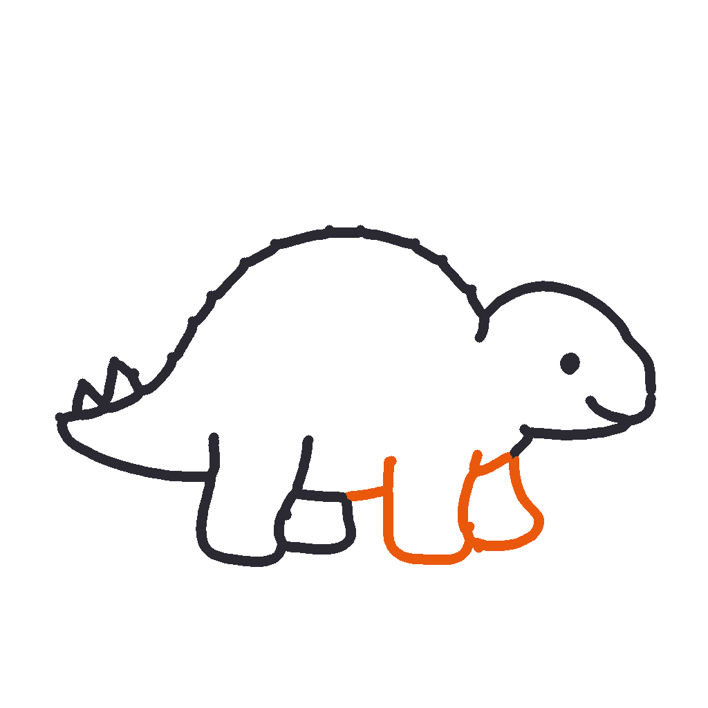 Stegosaurus, step 6