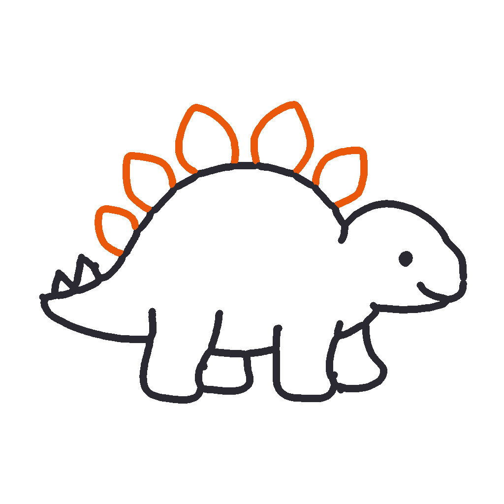 Stegosaurus, step 7