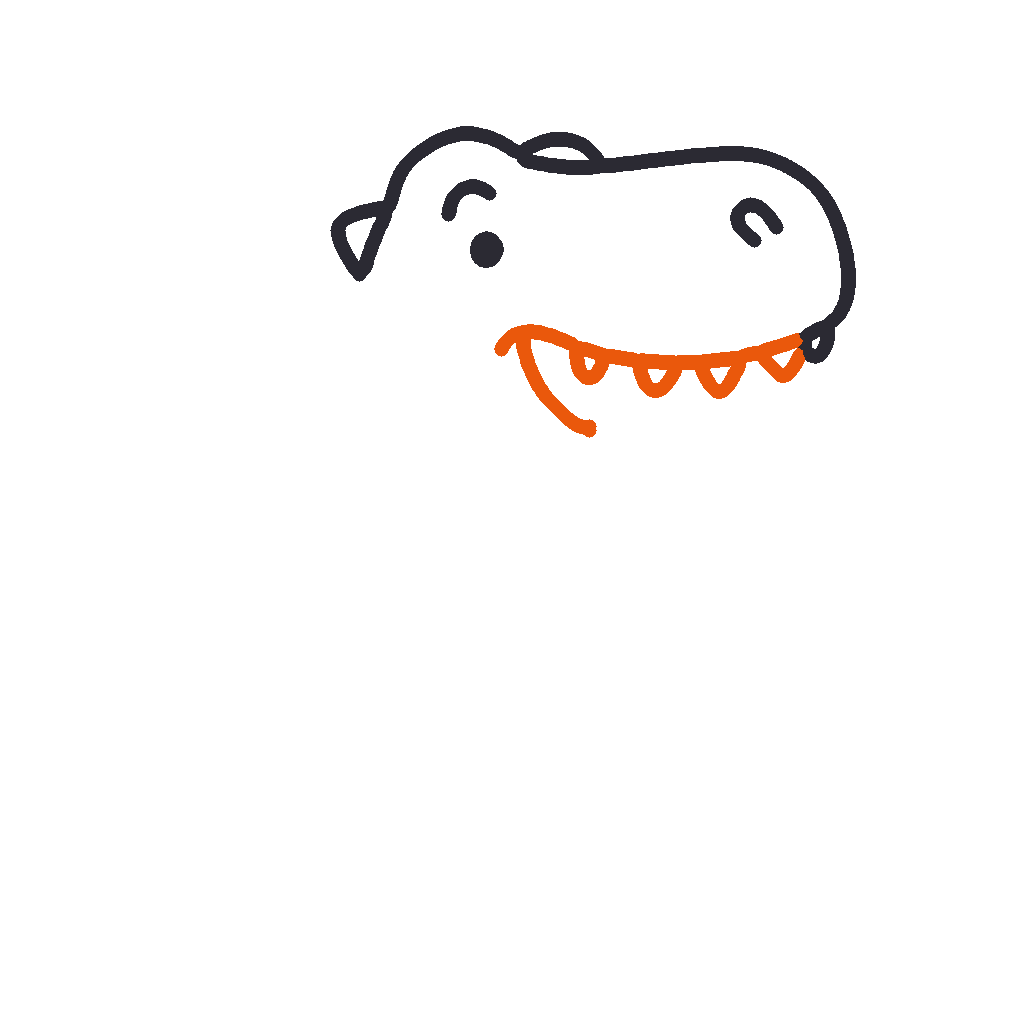 Happy T-Rex, step 3