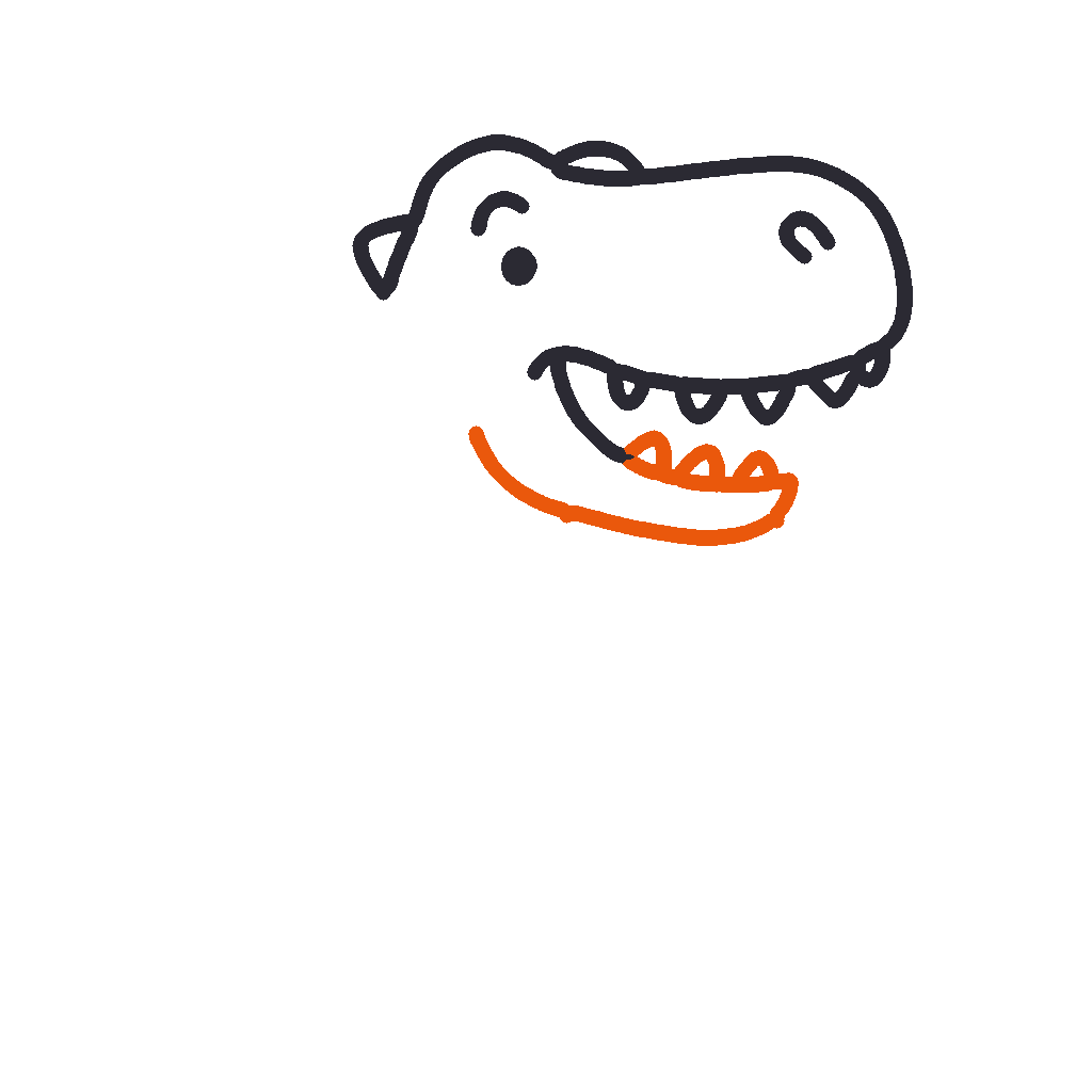 Happy T-Rex, step 4