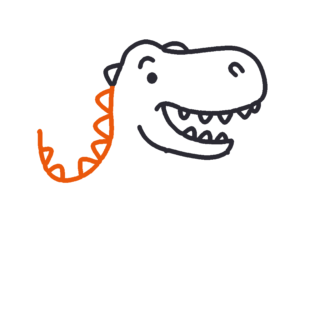Happy T-Rex, step 5