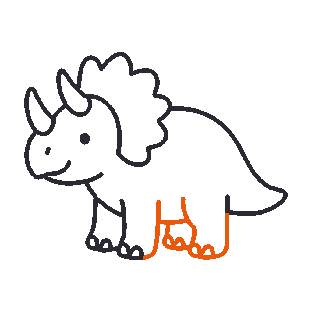 Triceratops, step 6